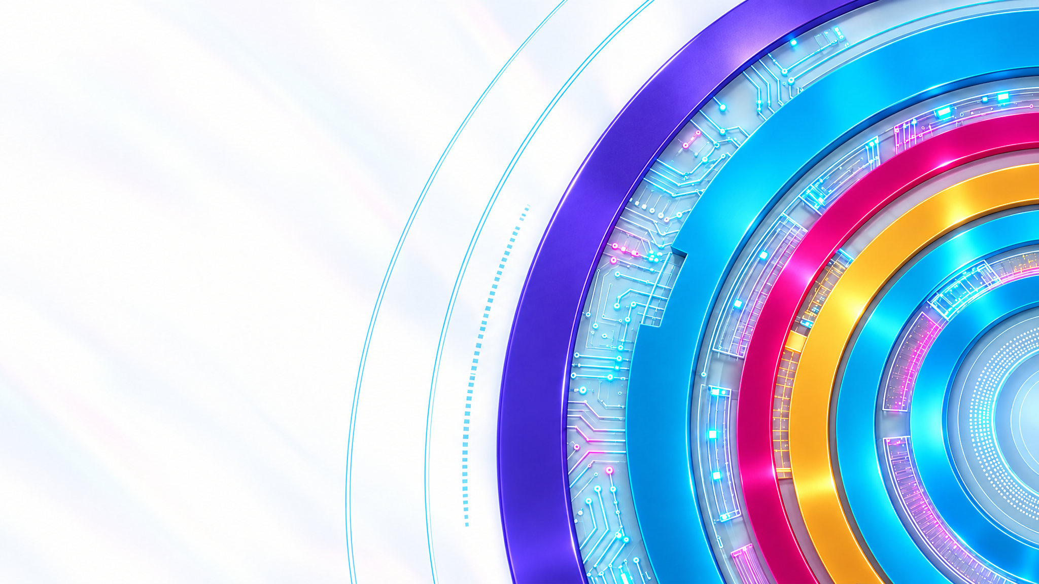 Concentric AI technology graphic in healthcare brand colors